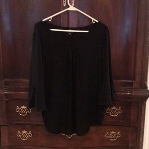 New York & Co SoHo Black Blouse Medium